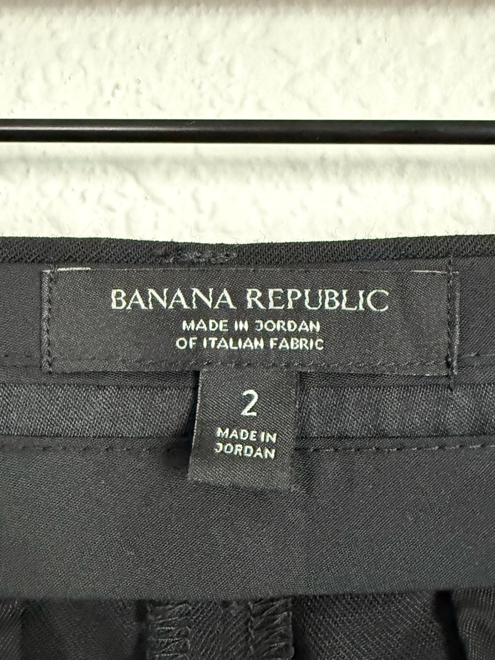 Banana Republic Mid Rise Straight Leg Tailored Wool Trousers Classic Minimalist - Picture 8 of 10